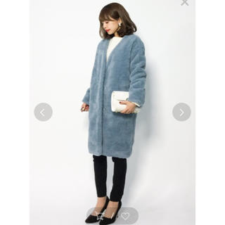 アズールバイマウジー(AZUL by moussy)のマウジー♡ボアコート ザラ アーバンリサーチ スローブイエナ ビームス(ロングコート)