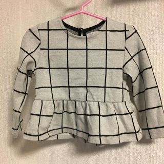 ザラキッズ(ZARA KIDS)のZARA baby チェックワンピース 92センチ(ワンピース)