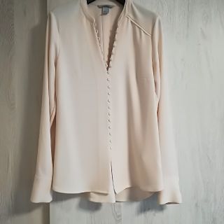 エイチアンドエム(H&M)の【美品】H&Mくるみボタンブラウス(シャツ/ブラウス(長袖/七分))