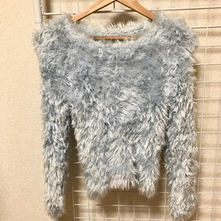 Swankiss BT puff feather knit