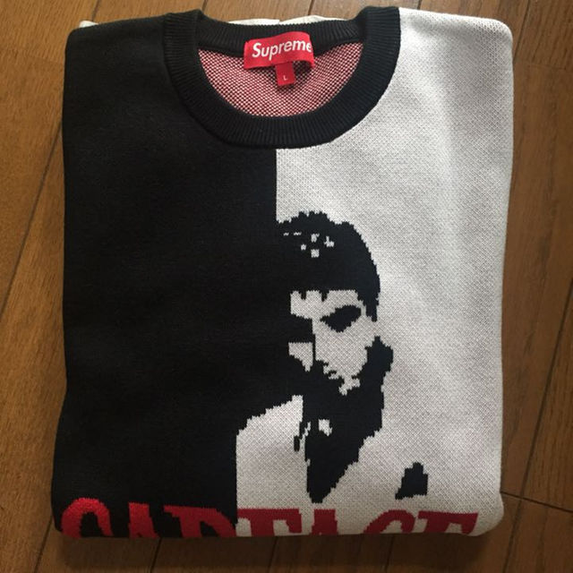 Supreme - 安値 キムタク着用 L Supreme Scarface Sweater 美品 Supreme - 安値 キムタク着用 L Supreme Scarface Sweater 美品