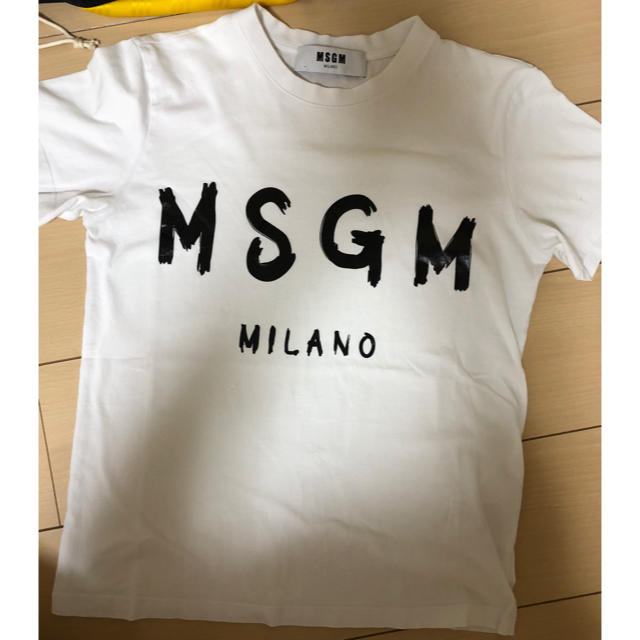 定価18700円　一回着用のみ　MSGM  XS ロゴカットソー　Tシャツ