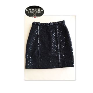 シャネル(CHANEL)のCHANEL キラキラ秋冬コレクション スパンコールスカート(ミニスカート)