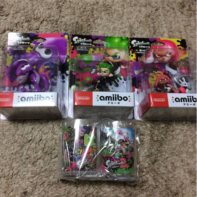 新品未使用 Amiibo スプラトゥーン2 3種セット ゲオ特典の通販 By くろたま S Shop ラクマ