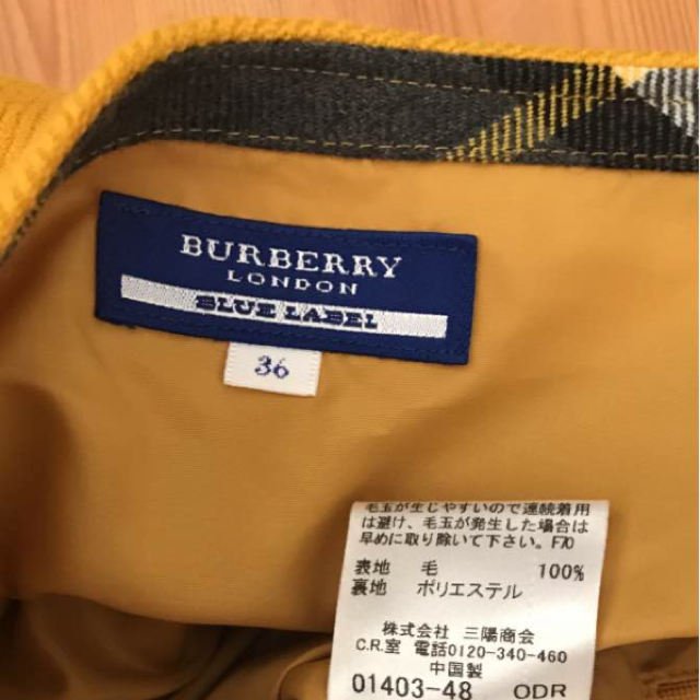 BURBERRY BLUE LABEL(バーバリーブルーレーベル)のバーバリースカート レディースのスカート(ミニスカート)の商品写真