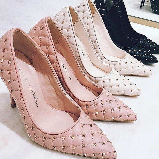 eimy istoire(エイミーイストワール)の最終値下げ pink S レディースの靴/シューズ(ハイヒール/パンプス)の商品写真