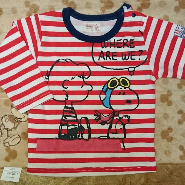 PEANUTS(ピーナッツ)のスヌーピー ロンT 90 キッズ/ベビー/マタニティのキッズ服男の子用(90cm~)(Tシャツ/カットソー)の商品写真