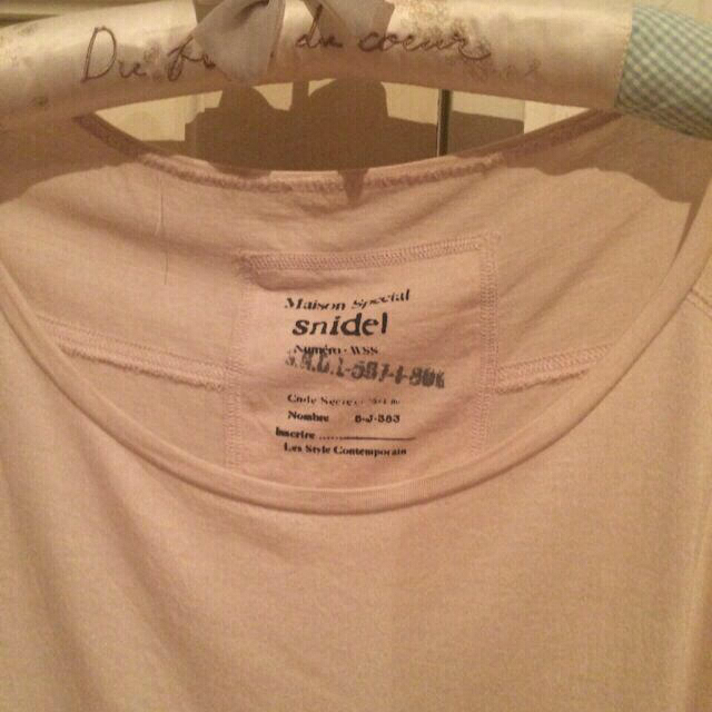 SNIDEL(スナイデル)のsnidel サイドレースTee レディースのトップス(Tシャツ(半袖/袖なし))の商品写真