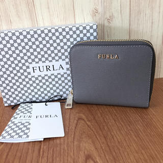 フルラ(Furla)の新品 フルラ FURLA  バビロン コンパクト ラウンド 折り財布 グレー(財布)