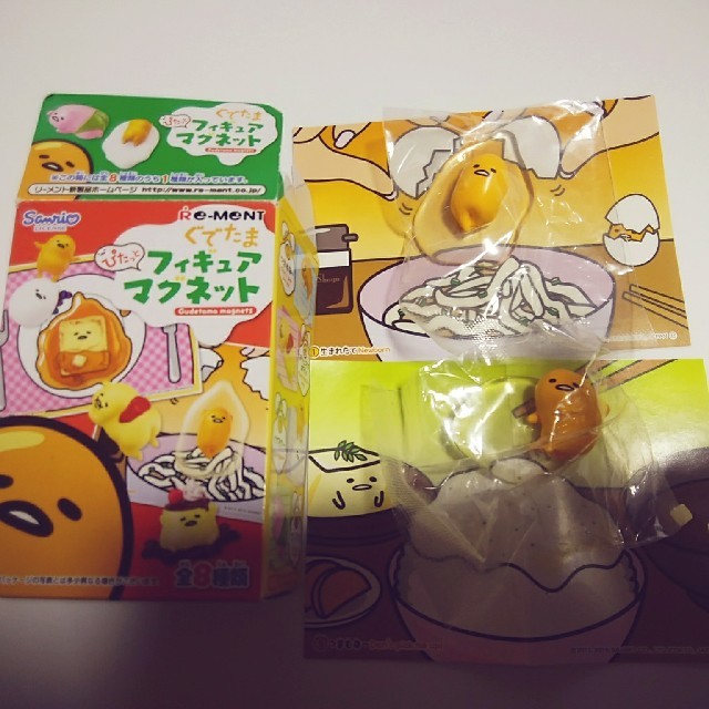 ぐでたま(グデタマ)のぐでたま フィギュアマグネット つまむな~&うまれたて~ セット★未開封★ エンタメ/ホビーのおもちゃ/ぬいぐるみ(キャラクターグッズ)の商品写真