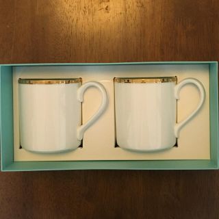 ティファニー(Tiffany & Co.)のティファニー ゴールドバンド ペアマグカップ(グラス/カップ)