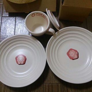 【非売品】ポンデライオン 陶器皿 マグカップセット(食器)