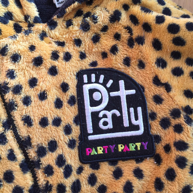 PARTYPARTY(パーティーパーティー)のpartyparty ヒョウ柄 2wayカバーオール キッズ/ベビー/マタニティのベビー服(~85cm)(カバーオール)の商品写真