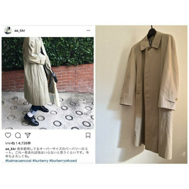 BURBERRY(バーバリー)のバーバリー　Burberry　バルマカーンコート レディースのジャケット/アウター(ロングコート)の商品写真