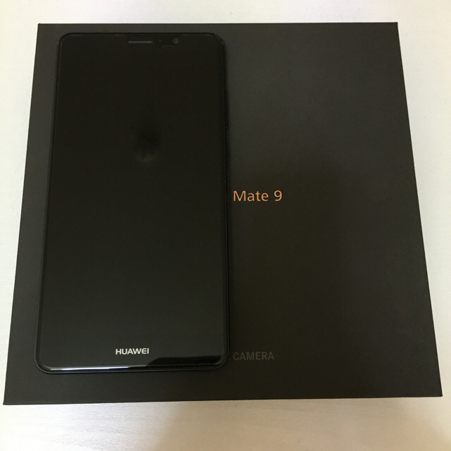 HUAWEI Mate9 Black SIMフリー 　おまけ付 スマホ/家電/カメラのスマートフォン/携帯電話(スマートフォン本体)の商品写真