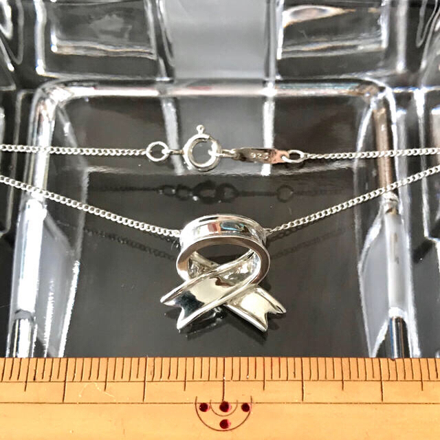 Tiffany & Co.(ティファニー)のアイス様 御専用 廃盤❣️リボンモチーフ ネックレス ＆ 1837リング ２点 レディースのアクセサリー(ネックレス)の商品写真