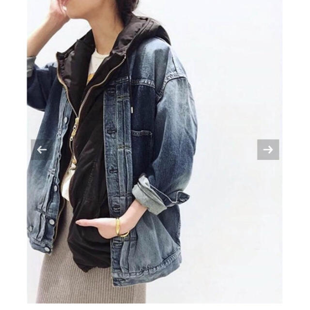 L'Appartement DEUXIEME CLASSE(アパルトモンドゥーズィエムクラス)の新品●STAMMBAUM OVERSIZE DENIM JACKET● レディースのジャケット/アウター(Gジャン/デニムジャケット)の商品写真