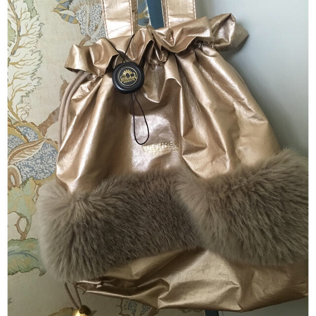 THEATRE PRODUCTS(シアタープロダクツ)の専用 theatre products 巾着 ショルダーバッグ ゴールド  レディースのバッグ(ショルダーバッグ)の商品写真