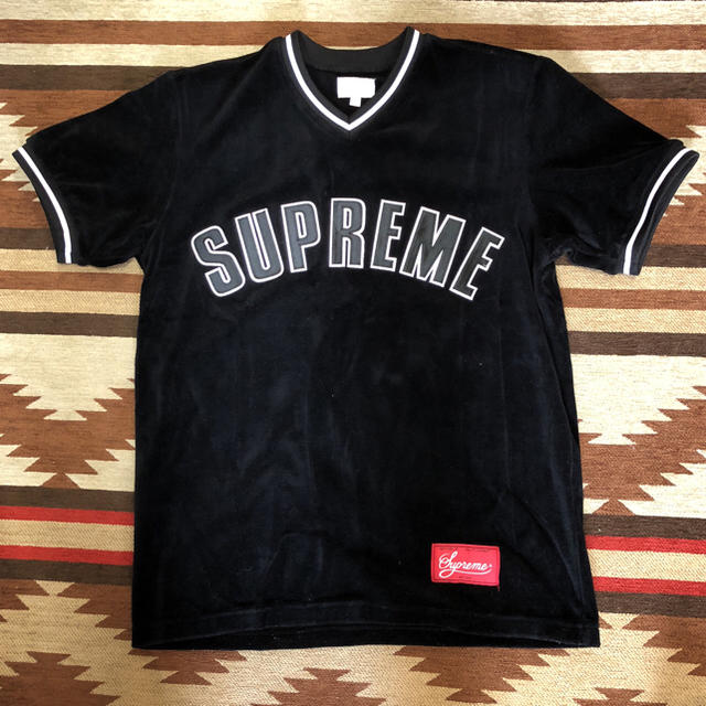 Supreme(シュプリーム)のsupreme velour baseball top Sサイズ メンズのトップス(Tシャツ/カットソー(七分/長袖))の商品写真