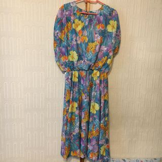 ツモリチサト(TSUMORI CHISATO)の古着屋購入花柄ワンピース(ひざ丈ワンピース)