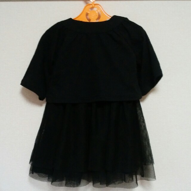 しまむら(シマムラ)の黒ワンピース&ボレロ 95 キッズ/ベビー/マタニティのキッズ服女の子用(90cm~)(ワンピース)の商品写真