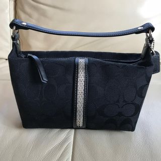 コーチ(COACH)のコーチ ミニバッグ ポーチバッグ 美品 黒 COACH(ポーチ)