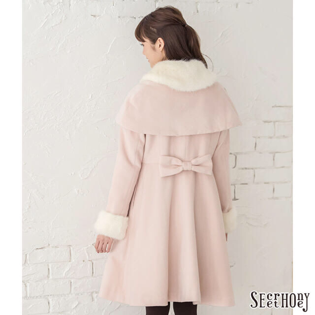 新品タグ付き☆シークレットハニー☆ケープ付きAラインコート