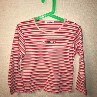 ファミリア(familiar)の☆美品 ファミリア 120 女の子 ロンT ピンク☆(Tシャツ/カットソー)