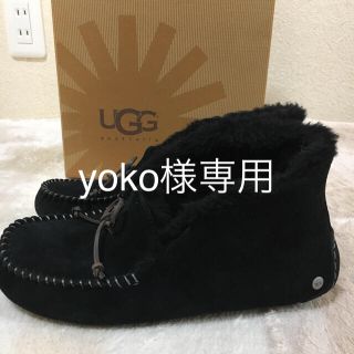 アグ(UGG)のUGG  アレーナ黒(スリッポン/モカシン)