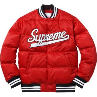 シュプリーム(Supreme)の【M】supreme script varsity puffy jacket (ダウンジャケット)