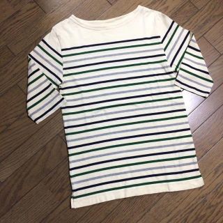 ユナイテッドアローズ(UNITED ARROWS)の美品UNITED ARROWS ボーダーカットソー　アローズ(Tシャツ/カットソー(七分/長袖))