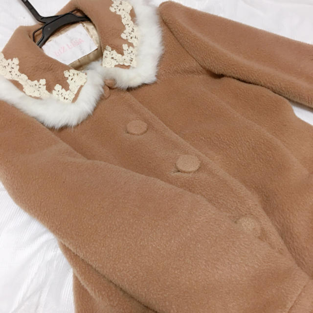 LIZ LISA(リズリサ)のLIZLISA ブラウン コート レディースのジャケット/アウター(ロングコート)の商品写真