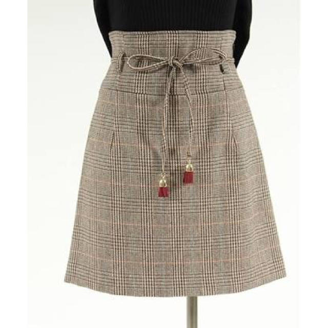 Lily Brown(リリーブラウン)のチェック台形スカート レディースのスカート(ミニスカート)の商品写真