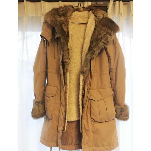 美品！ ラビット毛皮のコート（定価4万でしたが5000円でお売りします！）