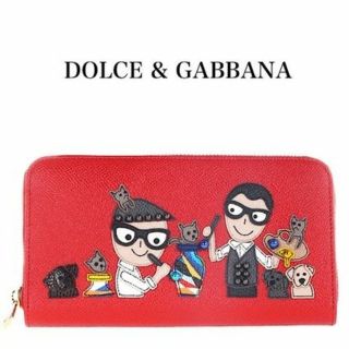 ドルチェアンドガッバーナ(DOLCE&GABBANA)の【極美品】17SS ドルガバ　デザイナーズパッチ 長財布【確実正規品】(財布)