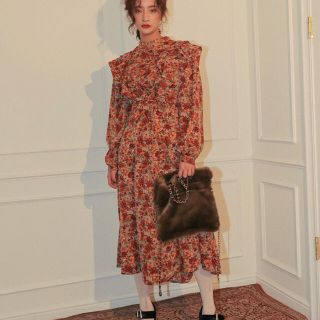 スタイルナンダ(STYLENANDA)の新品♡スタイルナンダ ♡ラッフルフラワーワンピース(ロングワンピース/マキシワンピース)