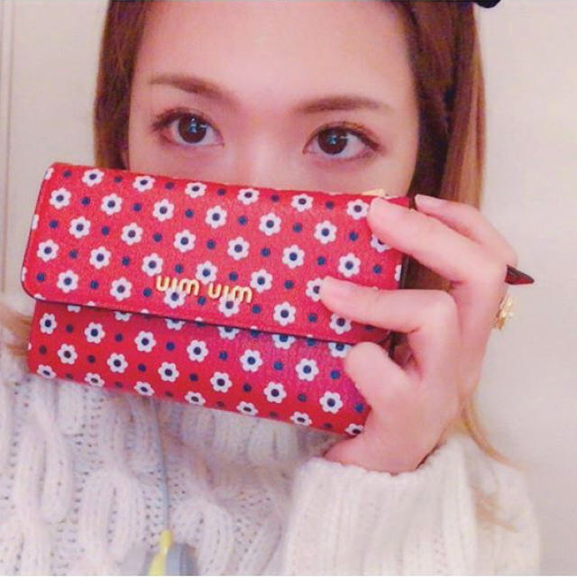 高級素材使用ブランド miumiu - ミュウミュウ ウォレット 財布