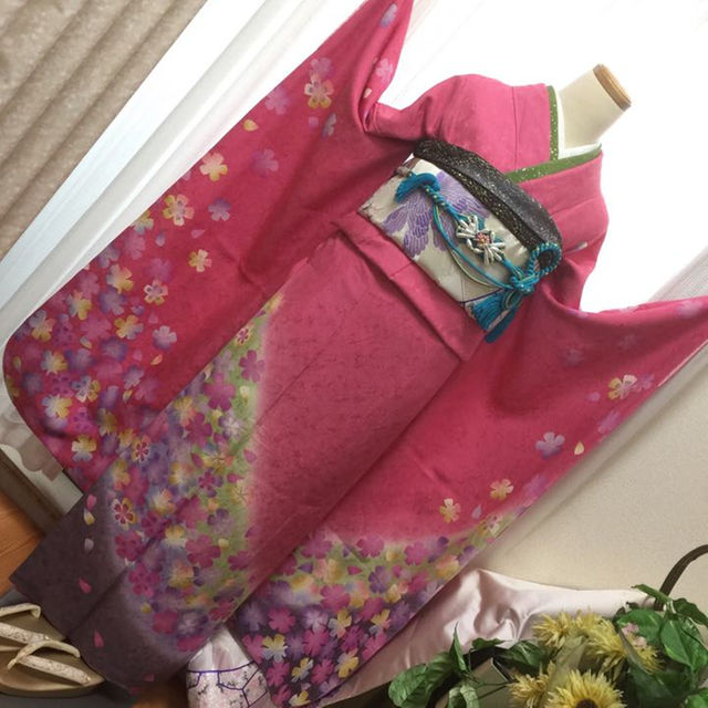 可愛いピンク花柄お振袖 トールサイズ - www.glycoala.com