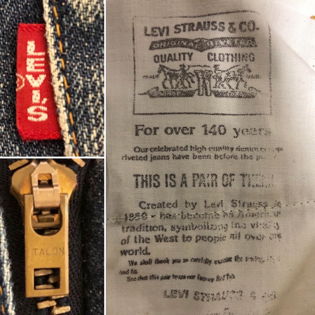 Levi's(リーバイス)の希少❗️日本製 LEVI'S 502XX 復刻 BigE 赤耳 金字塔 W29 メンズのパンツ(デニム/ジーンズ)の商品写真