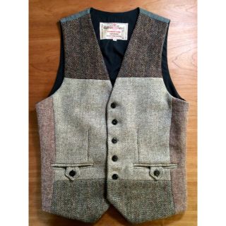 ハリスツイード(Harris Tweed)の【Harris Tweed】パッチワーク ジレ／ベスト(ベスト)