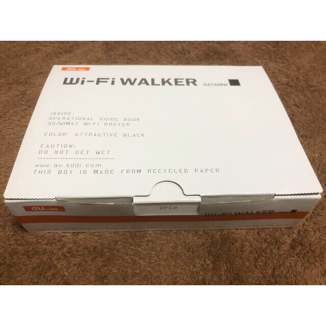 au(エーユー)のWi-Fi WALKER DATA08W スマホ/家電/カメラのスマートフォン/携帯電話(その他)の商品写真