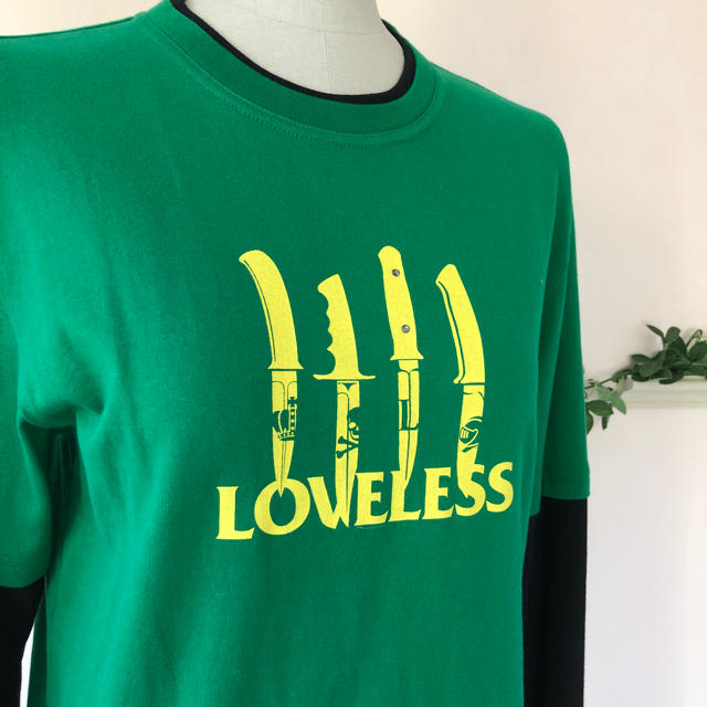 LOVELESS(ラブレス)の美品◆三陽商会ラブレスloveless◆ナイフモチーフ長袖カカットソー◆グリーン レディースのトップス(カットソー(長袖/七分))の商品写真