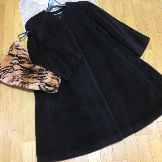 アニオナ(Agnona)のAGNONA アルパカコート 美品！ 大きいゆったり！(ロングコート)