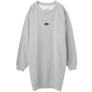 エックスガール(X-girl)のloose sweat dress(ミニワンピース)