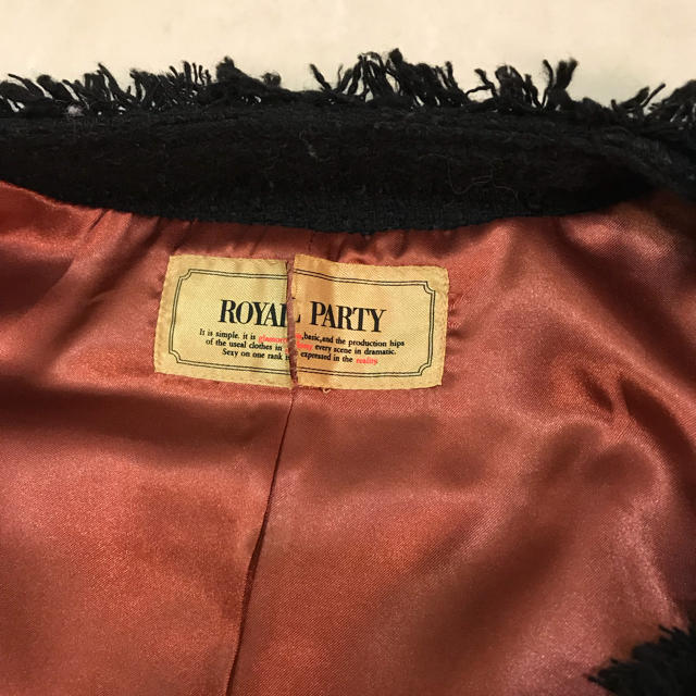 ROYAL PARTY(ロイヤルパーティー)のロイヤルパーティー ツィードジャケット 訳あり レディースのジャケット/アウター(テーラードジャケット)の商品写真