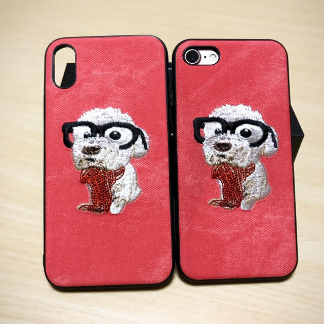 海外限定 可愛い 刺繍 Iphone 7 8 ケース お洒落 デニム柄 犬の通販 By Skr Mk ラクマ