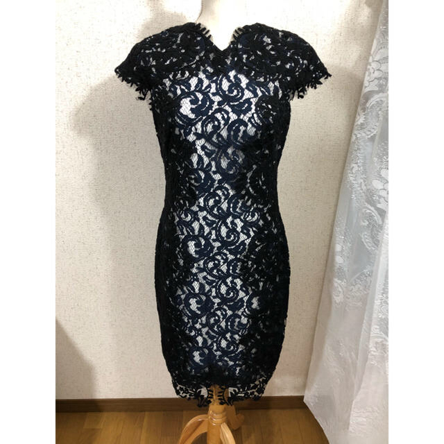 TADASHI SHOJI(タダシショウジ)のLサイズ タダシショージ Tadashi Shoji 総レース ワンピース レディースのワンピース(ひざ丈ワンピース)の商品写真