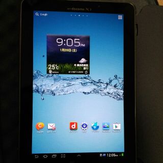 サムスン(SAMSUNG)のdocomo  GALAXY Tab7.7 plus 純正カバー付き(タブレット)