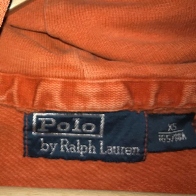 POLO RALPH LAUREN(ポロラルフローレン)のラルフローレン ウォッシュ加工パーカー オレンジ メンズのトップス(パーカー)の商品写真