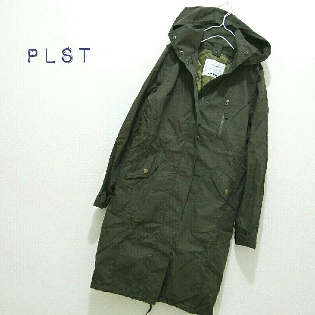 PLST(プラステ)のPLST 中綿ライナー付きロング丈モッズコート プラステ レディースのジャケット/アウター(モッズコート)の商品写真